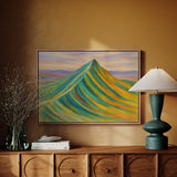 Aurora Ridge – Abstract Rainbow Mountain Landscape