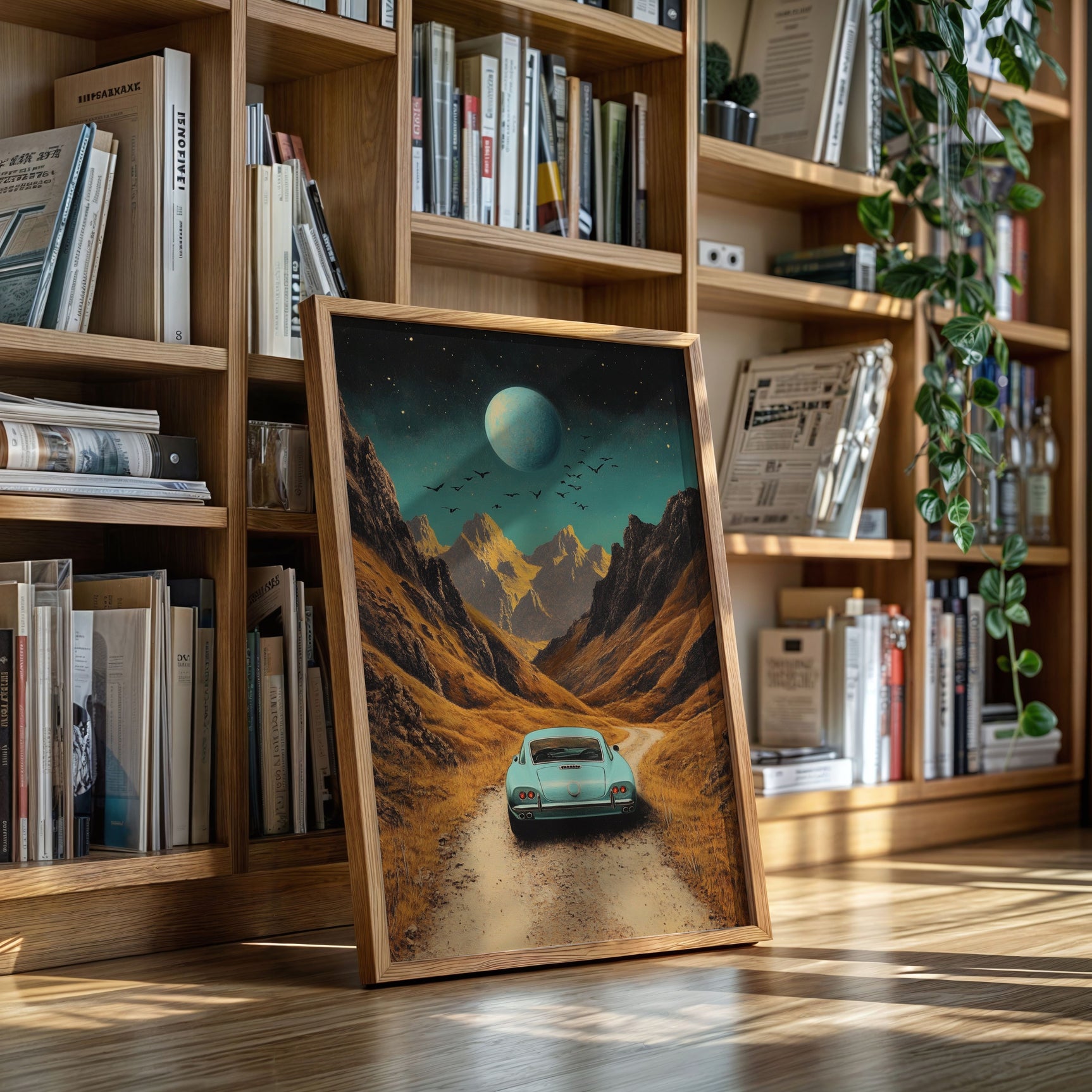 Celestial Journey - Vintage Roadscape Art