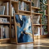 Blue Serenity - Abstract Ocean-Inspired Canvas Art