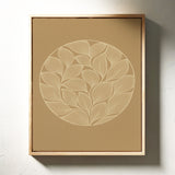 Elegant Leaf Mandala Art Print