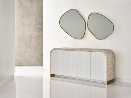 Gallett Soft Gold Large Accent Mirror - Ornate Home