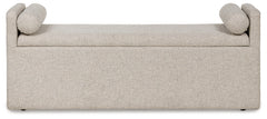 Galliden Beige Large UPH Dining Room Bench - Ornate Home