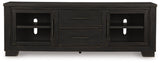 Galliden Black 80" TV Stand - Ornate Home