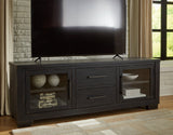 Galliden Black 80" TV Stand - Ornate Home