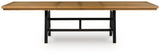 Galliden Black/Brown RECT Dining Room EXT Table (Online Special Price) - Ornate Home