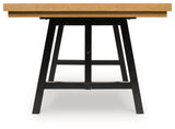 Galliden Black/Brown RECT Dining Room EXT Table (Online Special Price) - Ornate Home