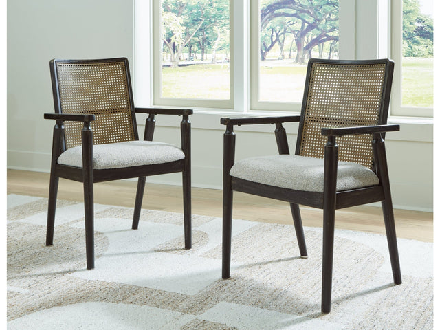 Galliden Black Dining Arm Chair (Set of 2) (Online Special Price) - Ornate Home