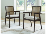 Galliden Black Dining Arm Chair (Set of 2) - Ornate Home