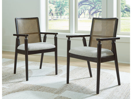 Galliden Black Dining Arm Chair (Set of 2) - Ornate Home