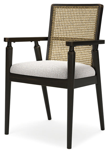 Galliden Black Dining Arm Chair (Set of 2) - Ornate Home
