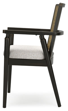 Galliden Black Dining Arm Chair (Set of 2) - Ornate Home