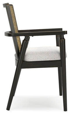 Galliden Black Dining Arm Chair (Set of 2) - Ornate Home
