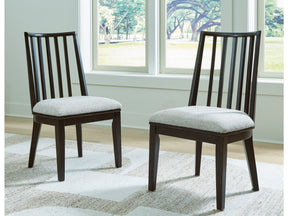Galliden Black Dining Chair (Set of 2) (Online Special Price) - Ornate Home