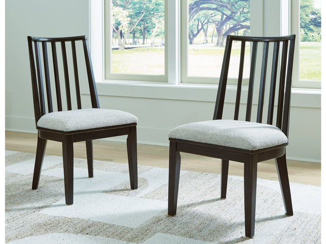 Galliden Black Dining Chair (Set of 2) (Online Special Price) - Ornate Home