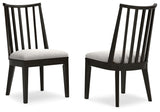 Galliden Black Dining Chair (Set of 2) - Ornate Home
