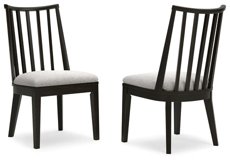 Galliden Black Dining Chair (Set of 2) - Ornate Home