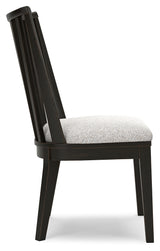 Galliden Black Dining Chair (Set of 2) - Ornate Home