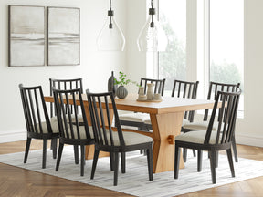 Galliden Black Dining Table and 8 Chairs (Online Special Price) - Ornate Home
