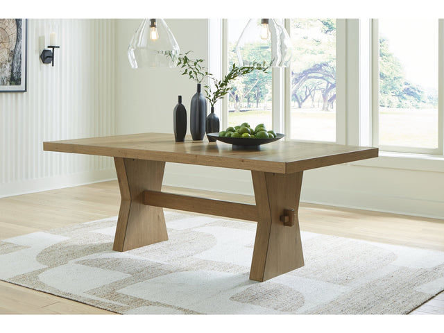 Galliden Light Brown Dining Table (Online Special Price) - Ornate Home