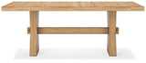 Galliden Light Brown Dining Table (Online Special Price) - Ornate Home