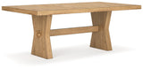 Galliden Light Brown Dining Table (Online Special Price) - Ornate Home