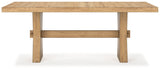 Galliden Light Brown Dining Table - Ornate Home