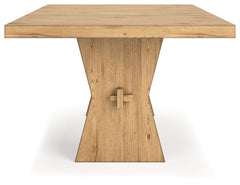 Galliden Light Brown Dining Table - Ornate Home