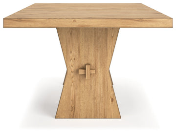Galliden Light Brown Dining Table - Ornate Home
