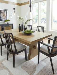 Galliden Light Brown Dining Table - Ornate Home