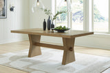 Galliden Light Brown Dining Table and 8 Chairs (Online Special Price) - Ornate Home