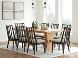 Galliden Light Brown Dining Table and 8 Chairs - Ornate Home