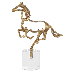 Gallop Gold Sculpture - Ornate Home