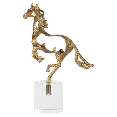 Gallop Gold Sculpture - Ornate Home