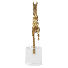 Gallop Gold Sculpture - Ornate Home