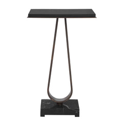 Galloway Black/Bronze Minimalist Accent Table - Ornate Home