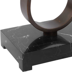 Galloway Black/Bronze Minimalist Accent Table - Ornate Home