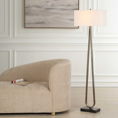 Galloway Bronze Minimalist Floor Lamp - Ornate Home