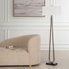 Galloway Bronze Minimalist Floor Lamp - Ornate Home