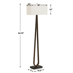 Galloway Bronze Minimalist Floor Lamp - Ornate Home