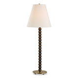 Gallus Brown/Woodtone Wood Spheres Table Lamp - Ornate Home