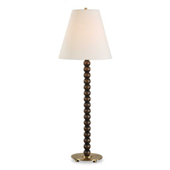 Gallus Brown/Woodtone Wood Spheres Table Lamp - Ornate Home
