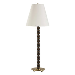 Gallus Brown/Woodtone Wood Spheres Table Lamp - Ornate Home