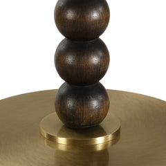 Gallus Brown/Woodtone Wood Spheres Table Lamp - Ornate Home