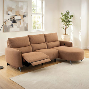 Galten Brown Left-Facing Power Sectional - Ornate Home