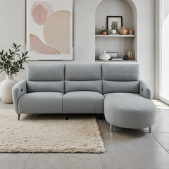 Galten Gray Left-Facing Power Sectional - Ornate Home