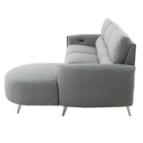 Galten Gray Left-Facing Power Sectional - Ornate Home