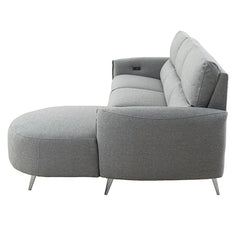Galten Gray Left-Facing Power Sectional - Ornate Home