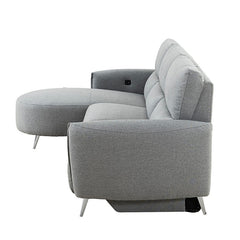 Galten Gray Right-Facing Power Sectional - Ornate Home
