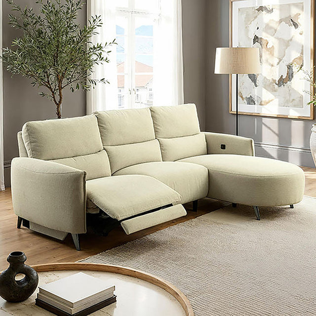 Galten Latte Left-Facing Power Sectional - Ornate Home