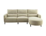 Galten Latte Left-Facing Power Sectional - Ornate Home